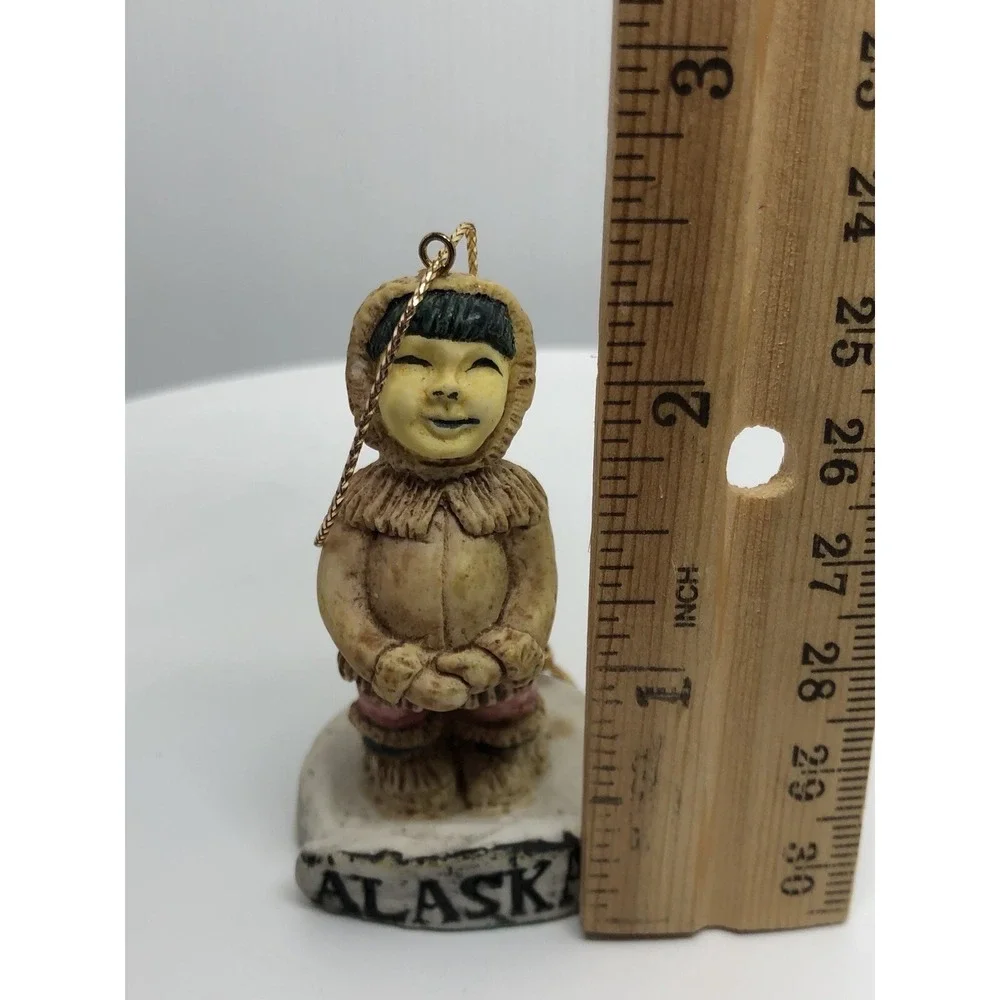 Rare 1988 Jackson Pacific Alaska Eskimo Child Ornament‎ 2.5